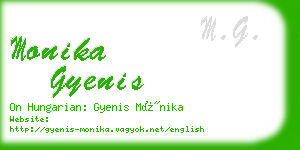 monika gyenis business card